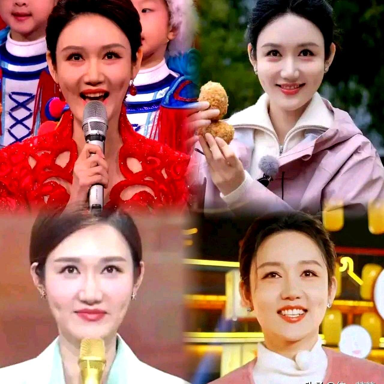 春晚主持龙洋，眼珠子乱瞟，全网都在骂她看提词器、脸打僵了。结果有人扒出她1