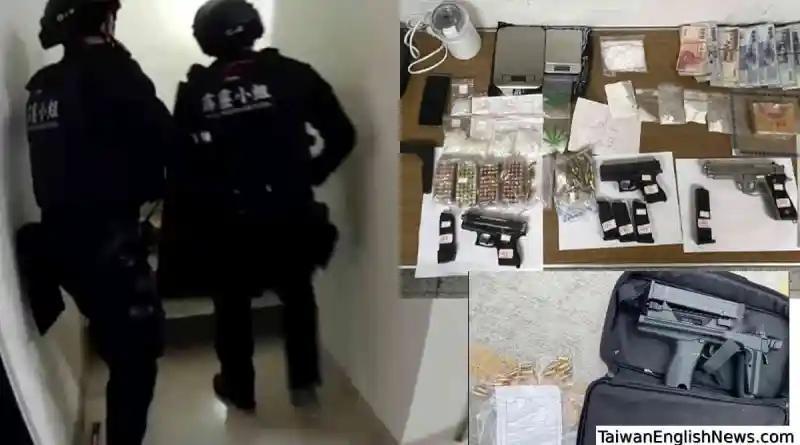 台湾特警突袭中嫌疑人向警察开枪:贩毒团伙被捕台湾云林县警察安局刑警大队接到举报