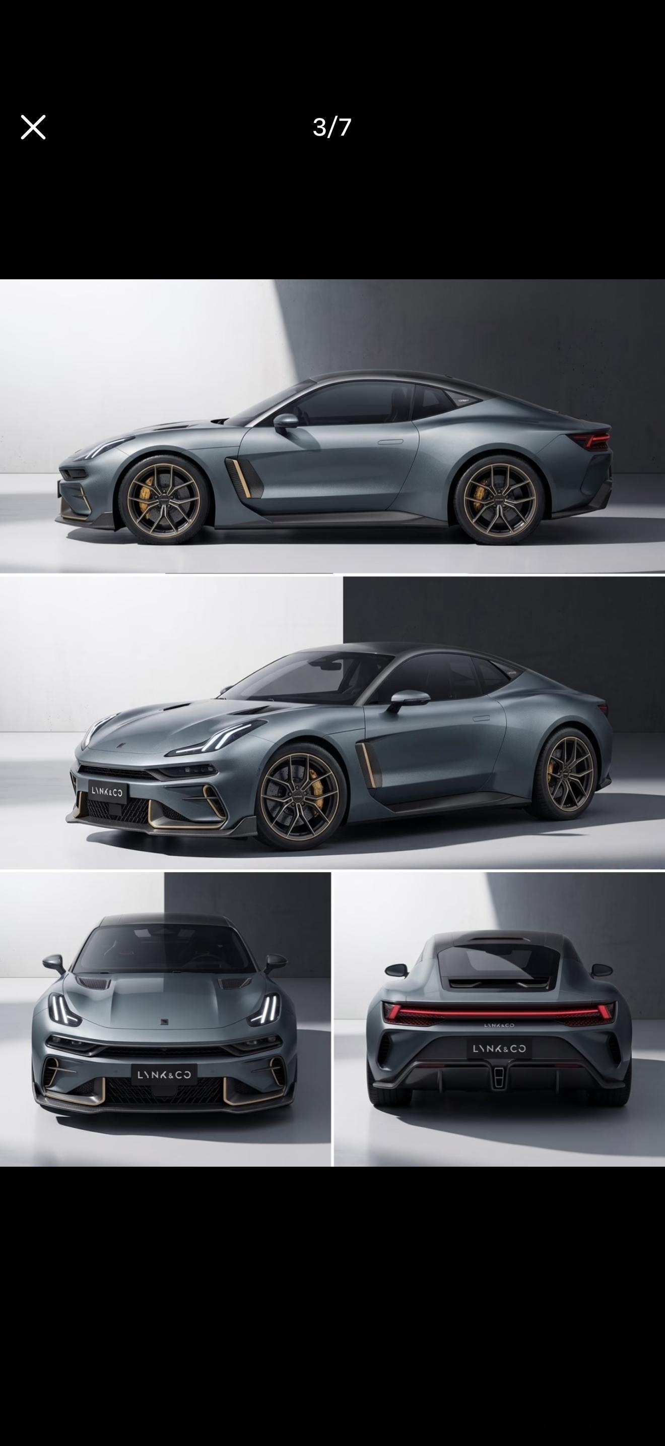 看到“无伪装”的领克GT跑车，给大家分享一下图片来源