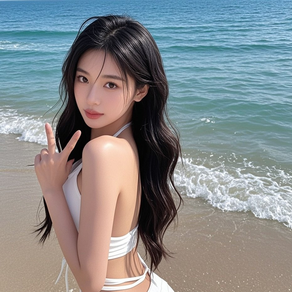 娇媚佳人比基尼，阳光下的完美身材