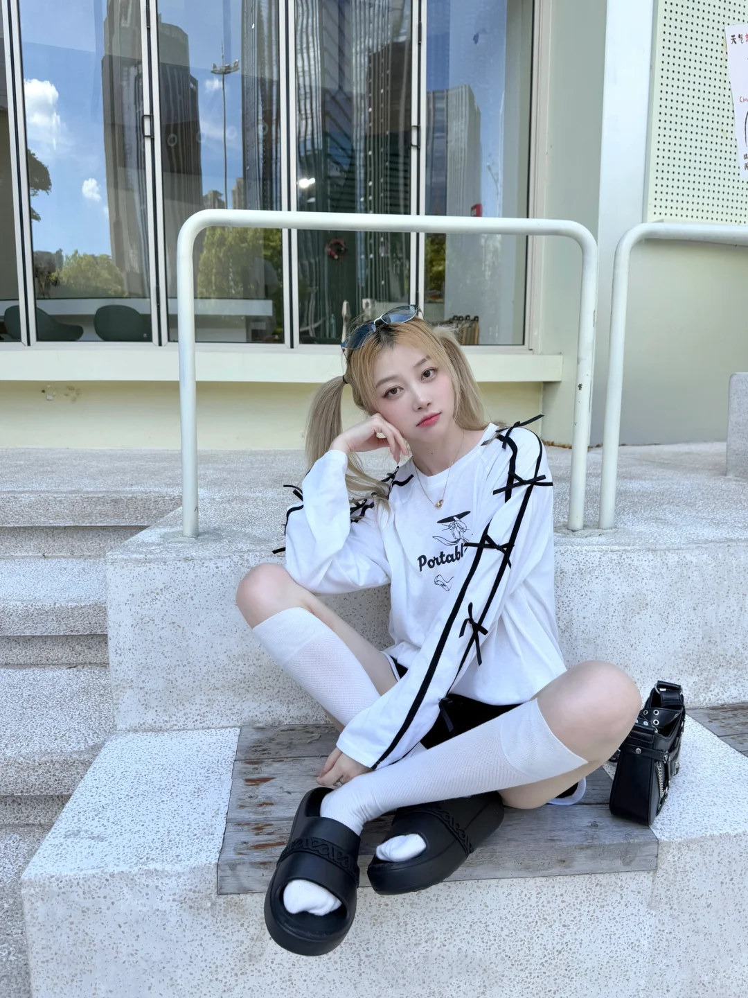 当一天韩女🖤🤍运动休闲ootd