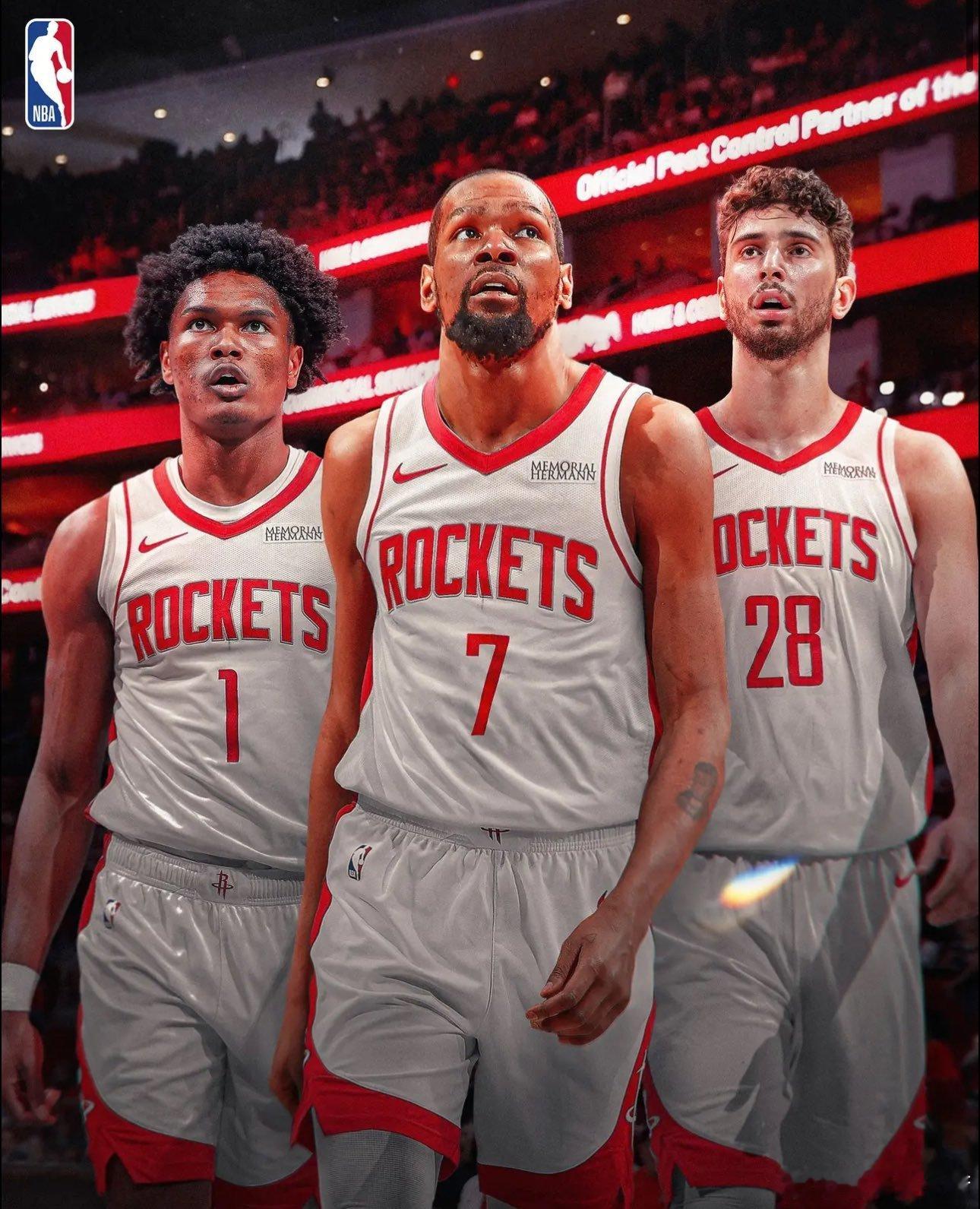 《BleacherReport》在近期文章中，将火箭队的新三巨头（杜兰特、申京