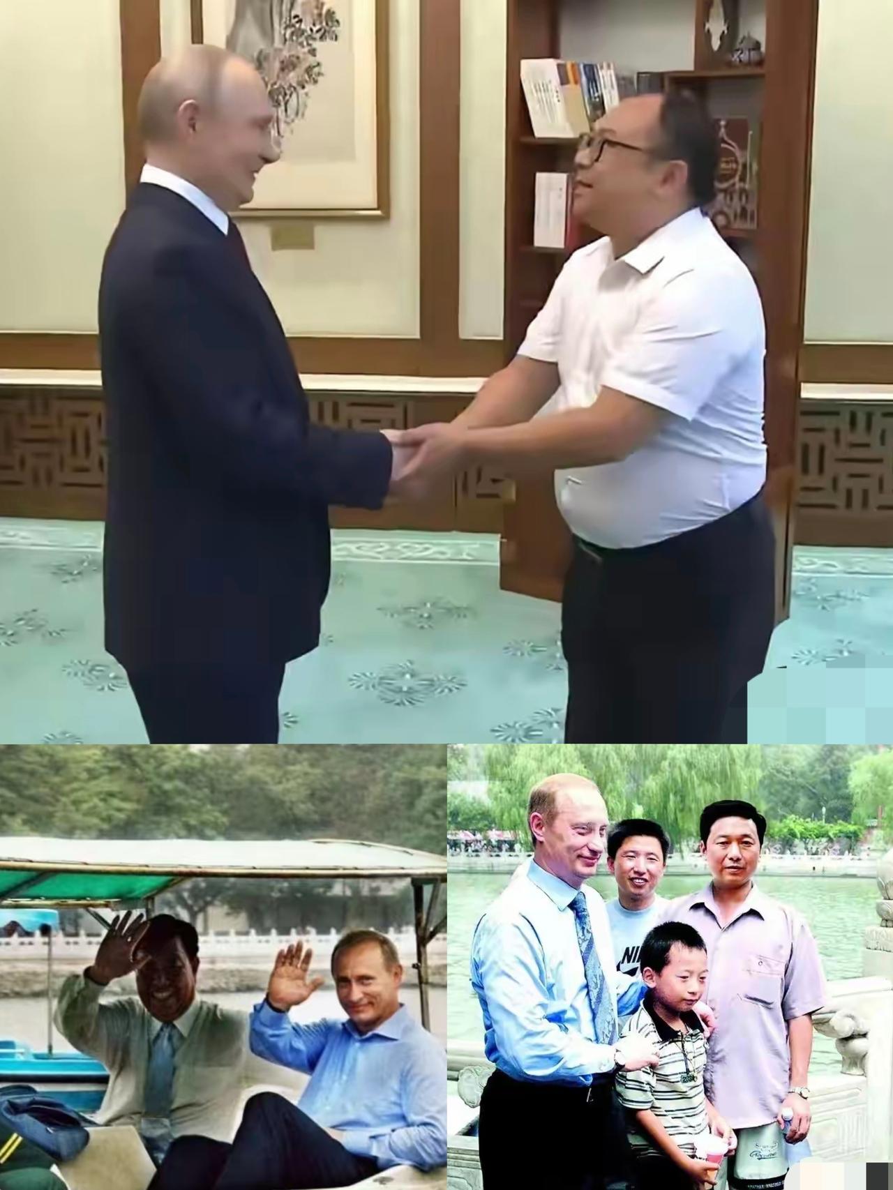 当年在北海公园偶遇普京的小男孩又一次见到了普京总统。当年有幸在北海与