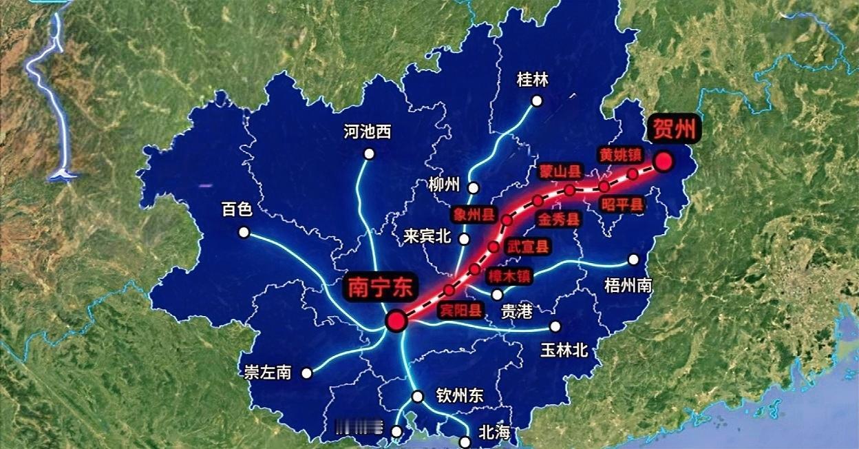 这条路铁路，你觉得有必要修建吗！广西铁路布局广西高铁路网目前广西所有城市都有