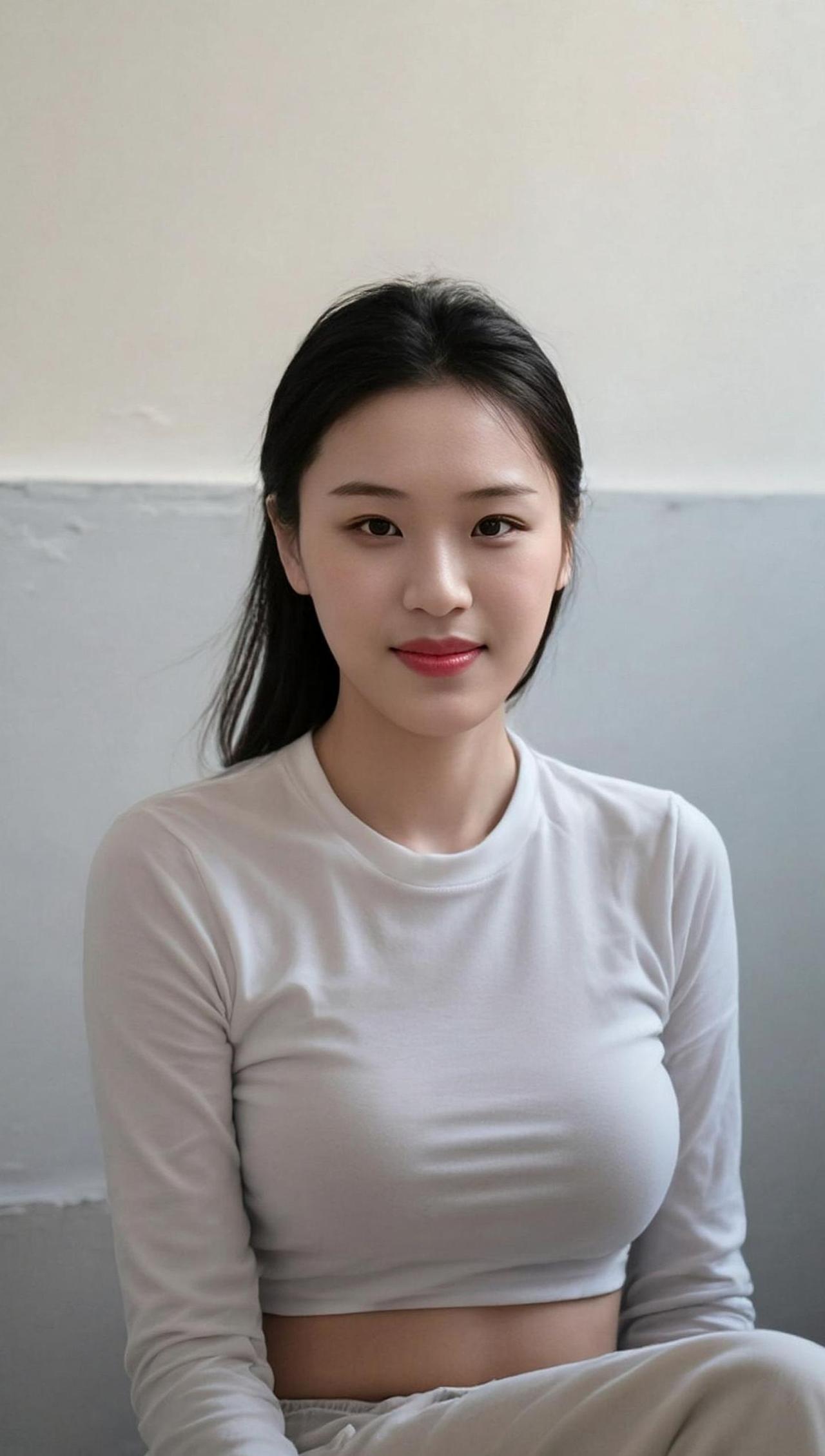 在这静谧的午后，阳光透过窗棂，洒在柔软的布料上，仿佛时间也放慢了脚步。背景的灰色