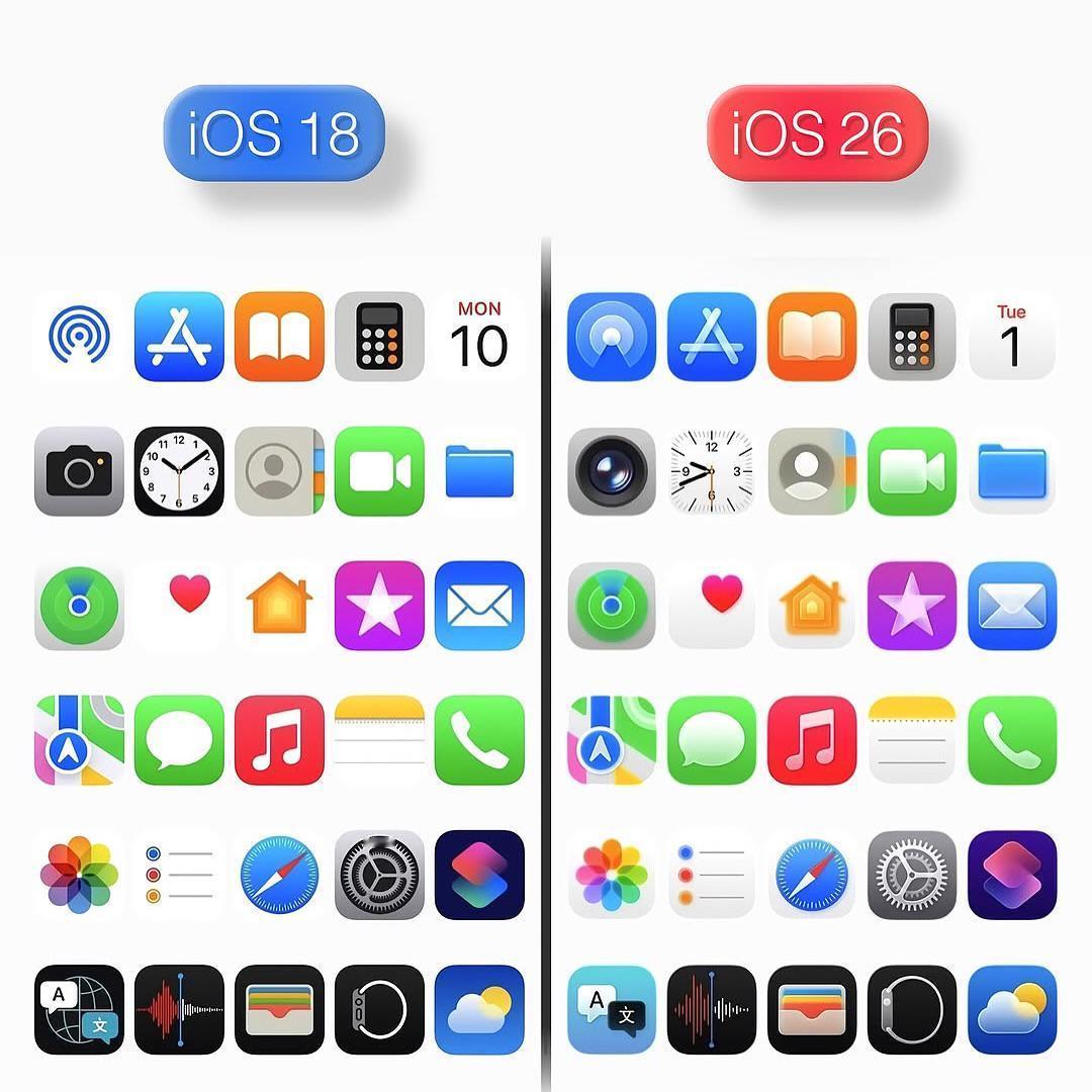 苹果的iOS26和iOS18你更喜欢谁？iOS18和iOS16放在一块对比，风