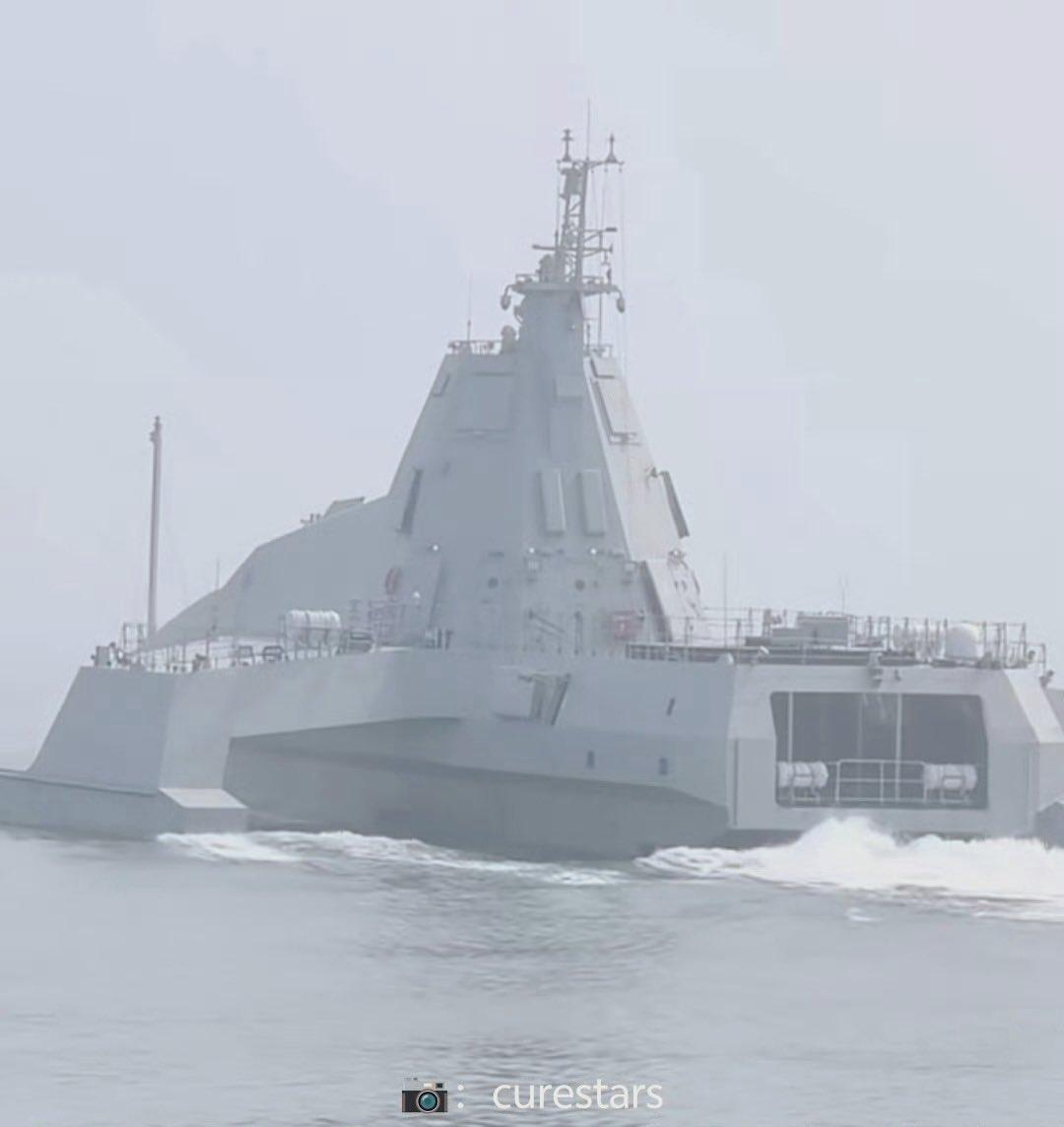 我国已经生产了至少三种不同型号的三体式海上无人舰艇，其中包括由中国船舶集团第七一