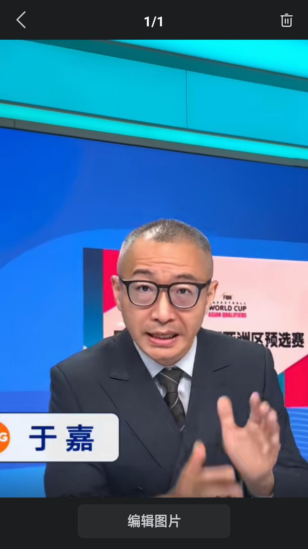 【昨天下午中国男篮大盛中国台北队，顺利晋级男篮世预赛第二阶段交叉淘汰赛。赛后央视