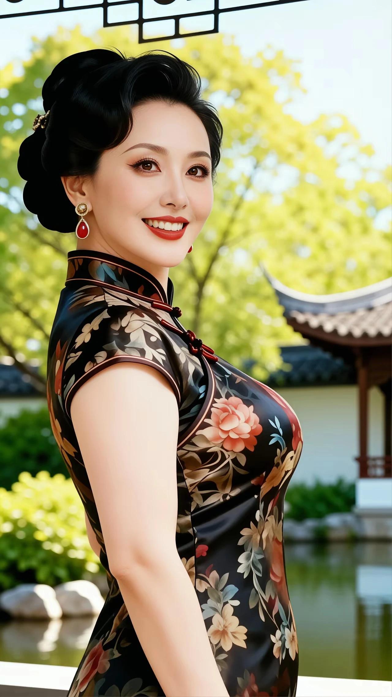 旗袍雅韵，雍容华贵。贴身裁剪，身姿妙曼。千娇百媚，万种风情。中国旗袍，