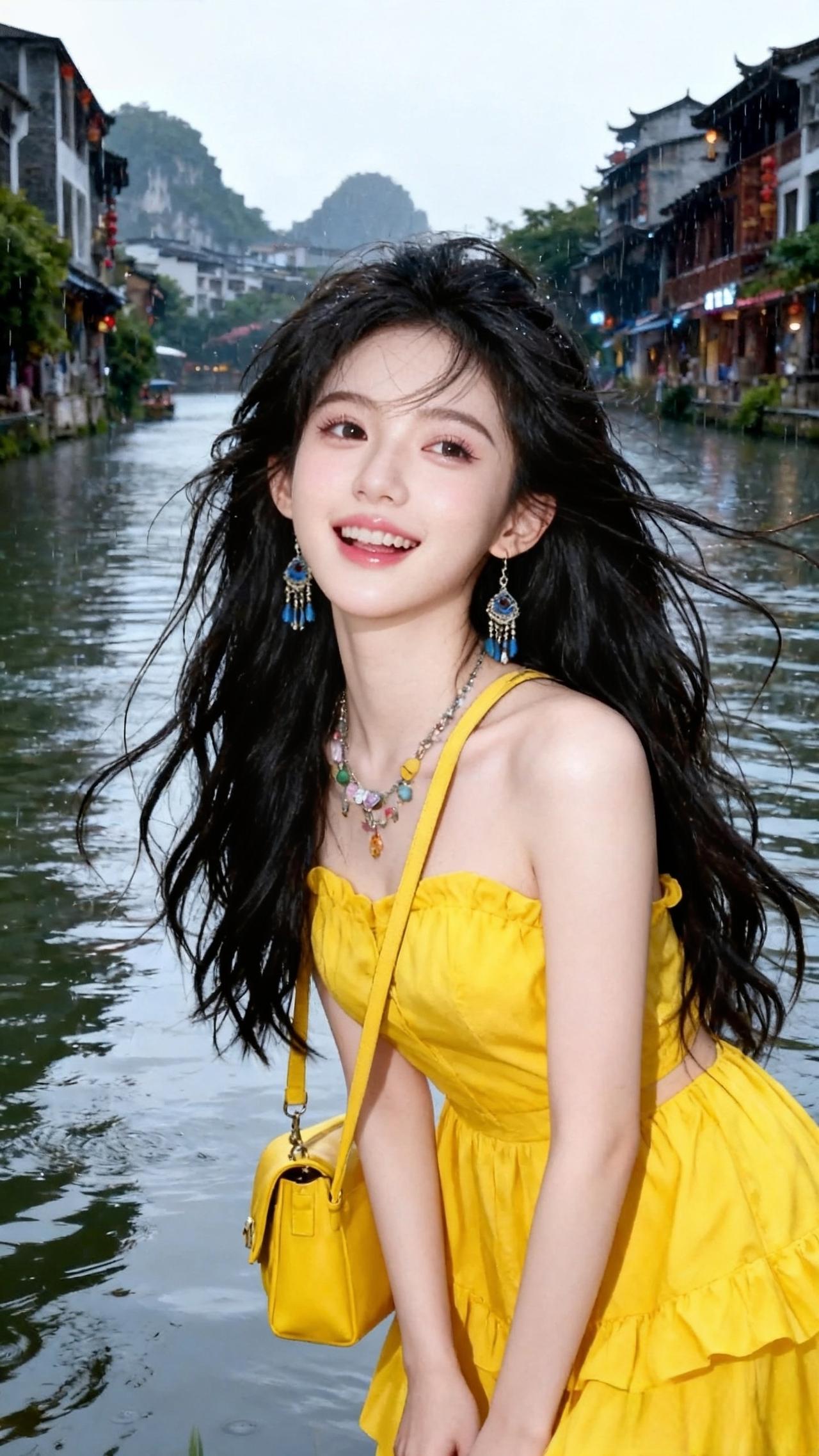 甜美小仙女的穿搭清纯少女甜妹的笑容