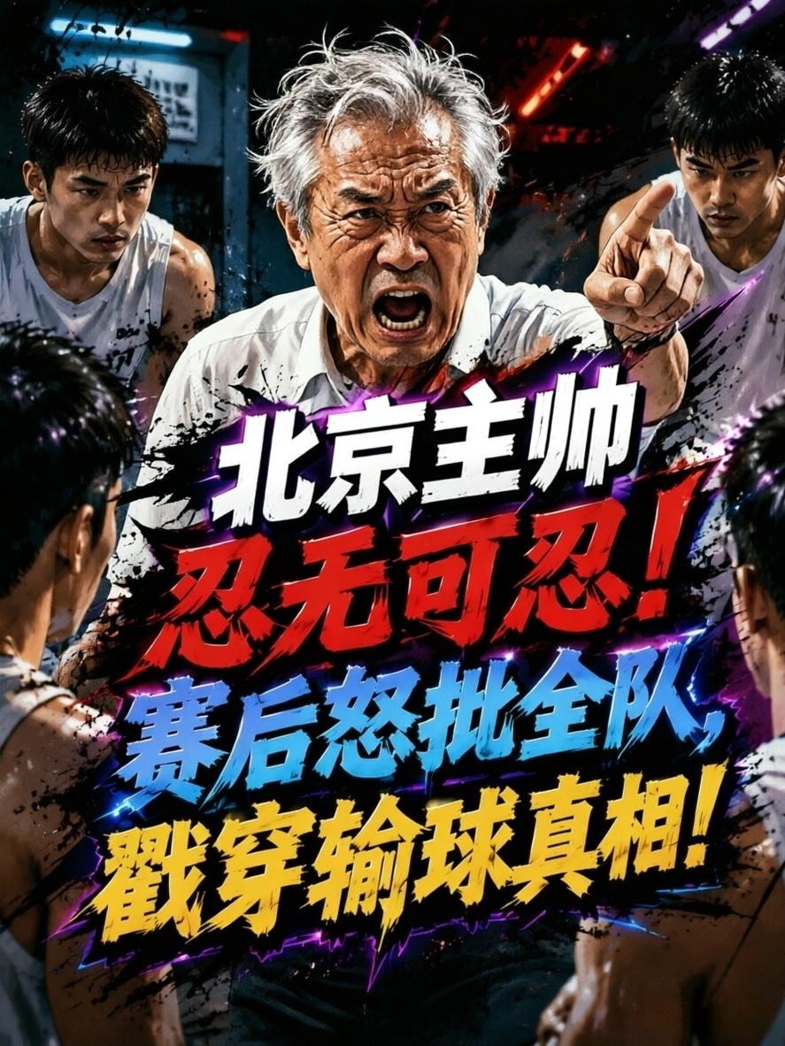 许利民忍无可忍！赛后怒批全队，并戳穿输球真相！就在上场比赛，当北京队以66:81