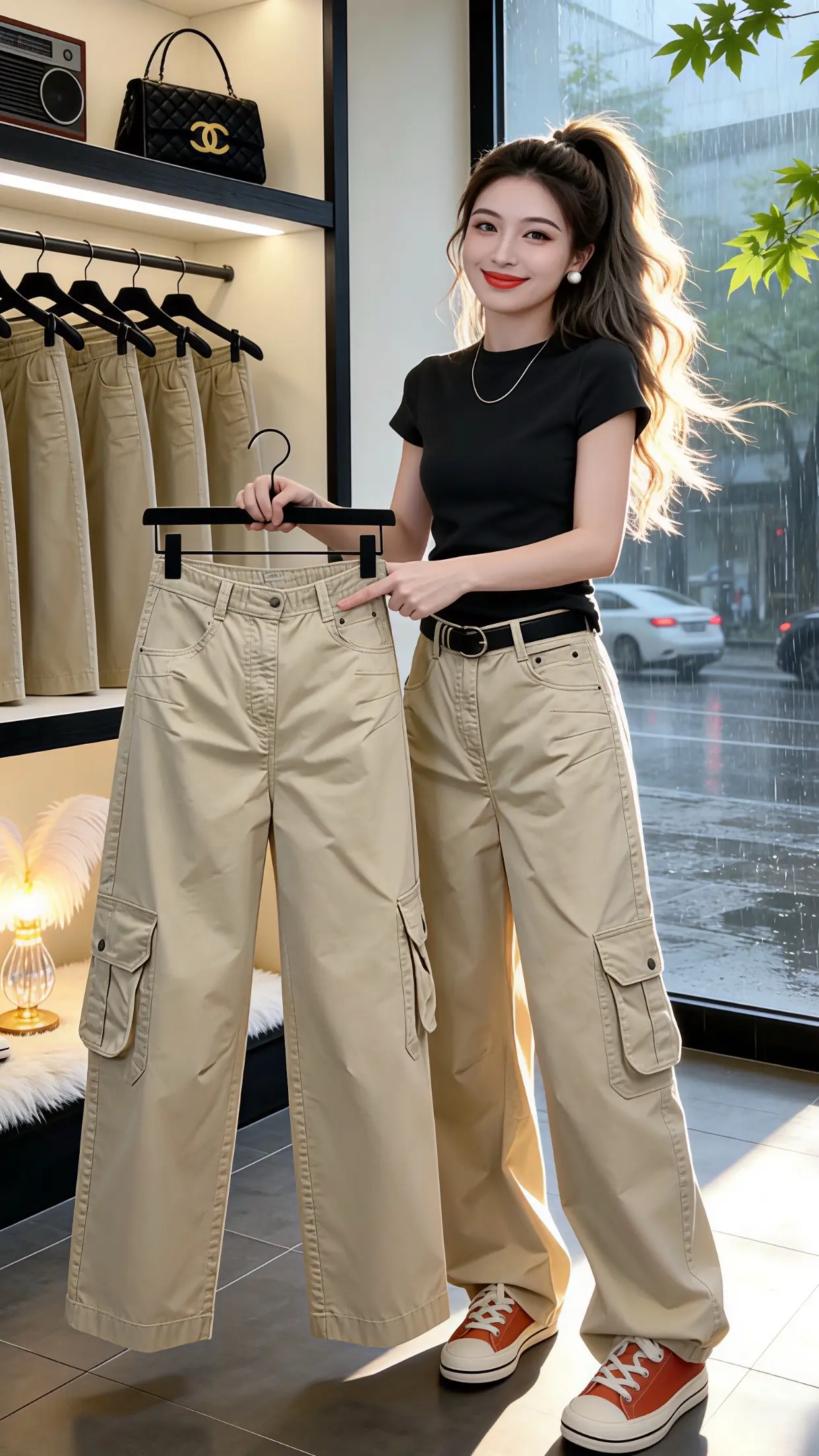 显瘦显高显腿长裤子 高颜值炸街女工装裤 一周穿搭潮裤 百搭神裤人手一条...