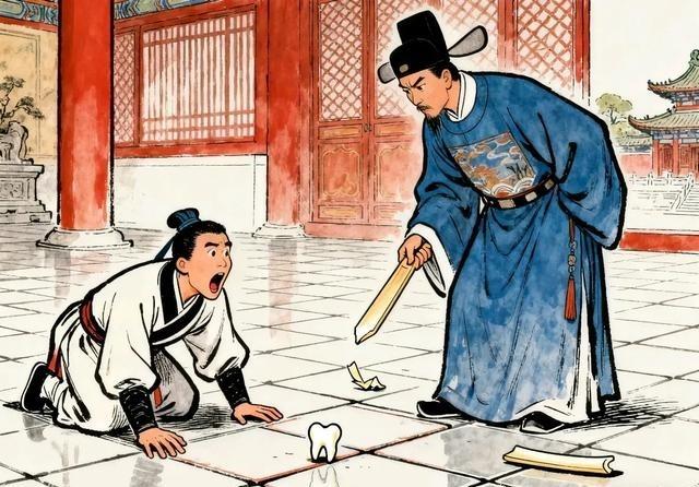 公元1029年，晏殊随宋仁宗前往道观祭祀，侍从迟到了，晏殊盛怒之下用象牙