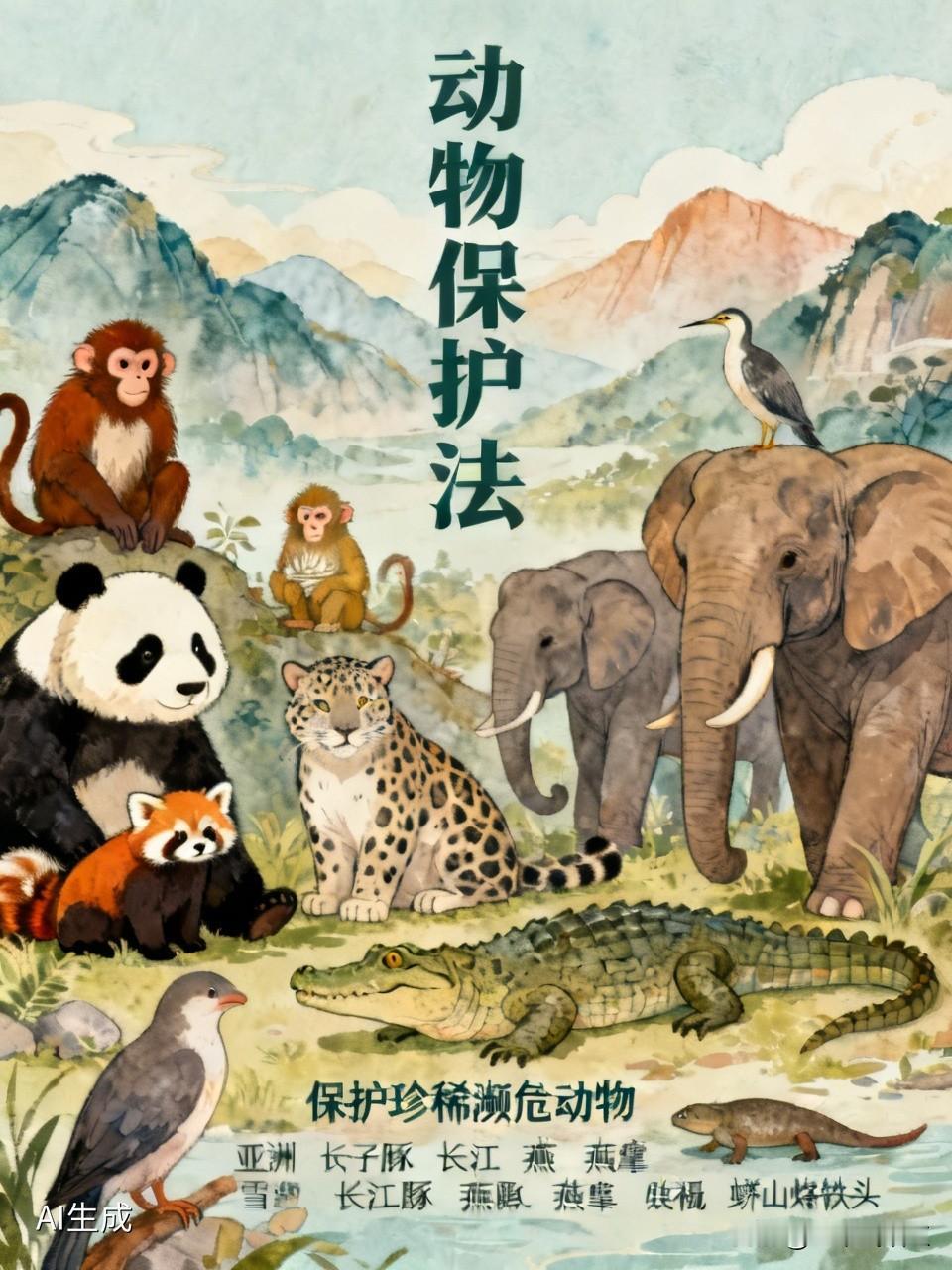 我当然支持动物保护法，但我要保护的动物的国家规定的“野生、珍稀、濒危”动物，如大