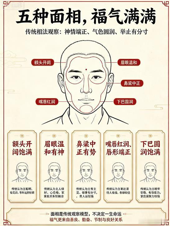 注意这5种面相，福气满满！居家风水面相1.👃鼻厚饱满鼻子被称为财帛宫