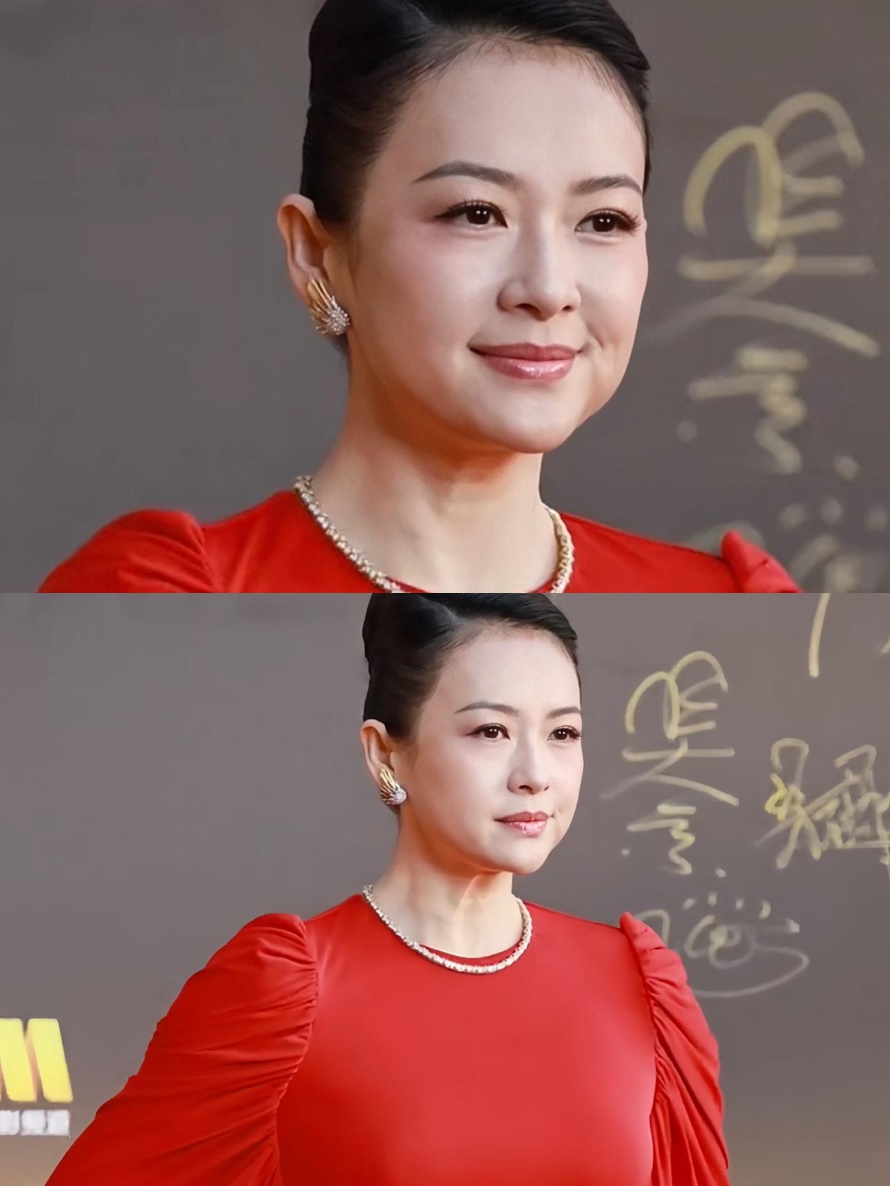 章子怡，到底动没动过脸我不敢评价，但是唯一可以确定的是，她真的越来越像倪