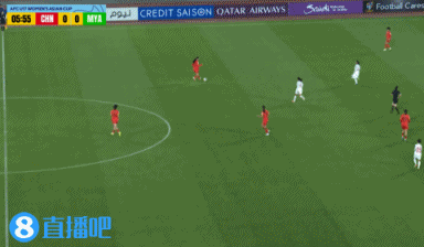 U17女足亚洲杯小组赛A组第一场比赛，中国U17女足与缅甸U17女足比赛的上半场