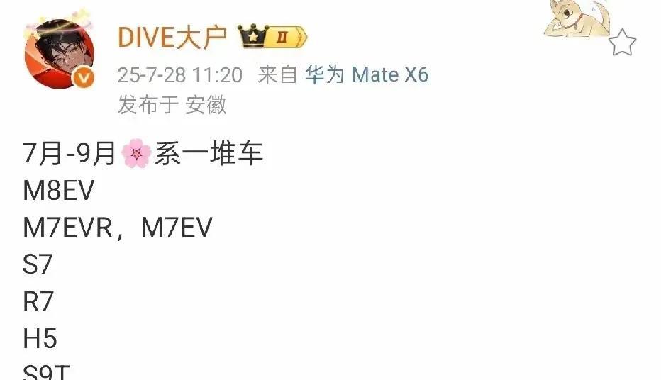 接下来两个月，余承东是要忙疯的节奏了，接二连三的开始发布新车了，而且都是大家喜欢
