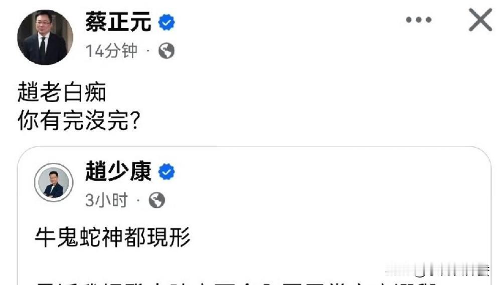 赵少康真是疯了！他一番无脑操作，遭到岛内蓝营很多人言辞激烈的反驳，陈凤馨当