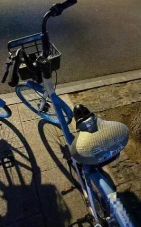 抓得好！5月28日，上海，女子下班回家，准备骑共享单车，结果，一坐上去就感觉到凸