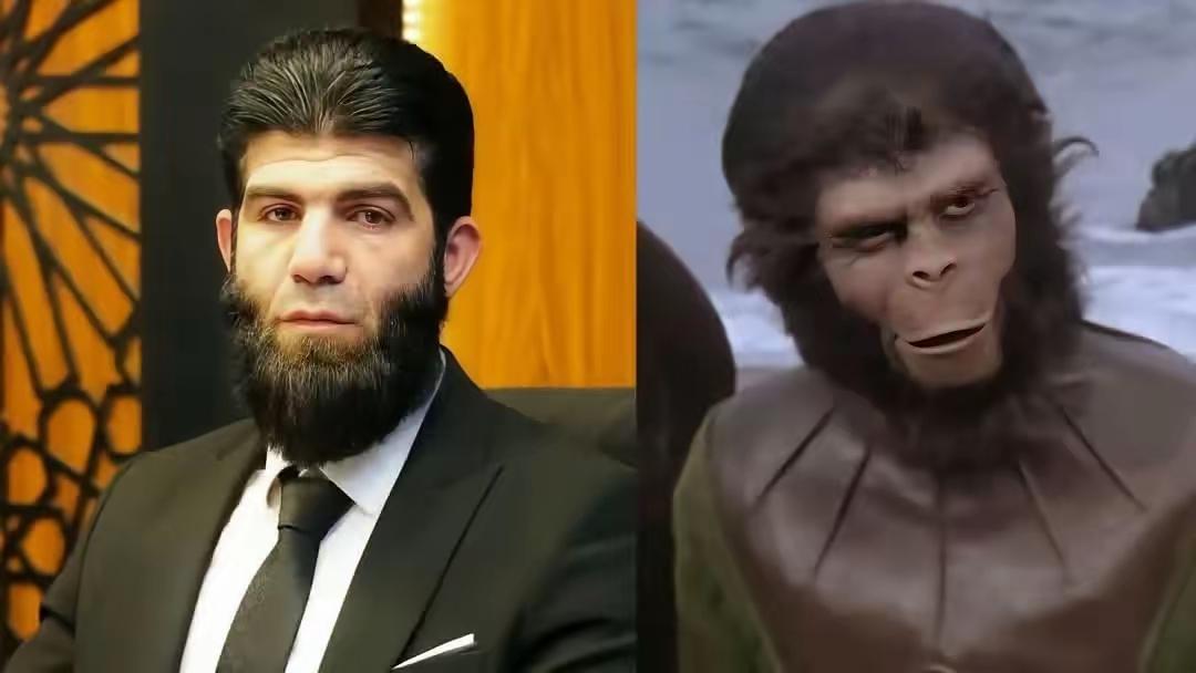 有人说朱拉尼的部下长得丑，像猴子一样。其实这个部下跟朱拉尼长得一样，都是长脸，