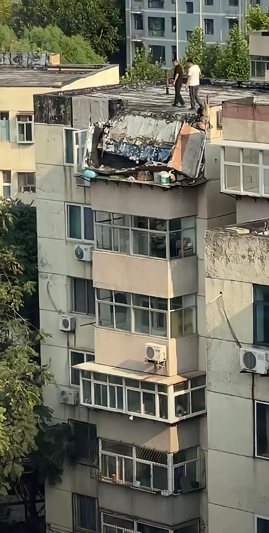 是不是又在阳台剁饺子馅了？