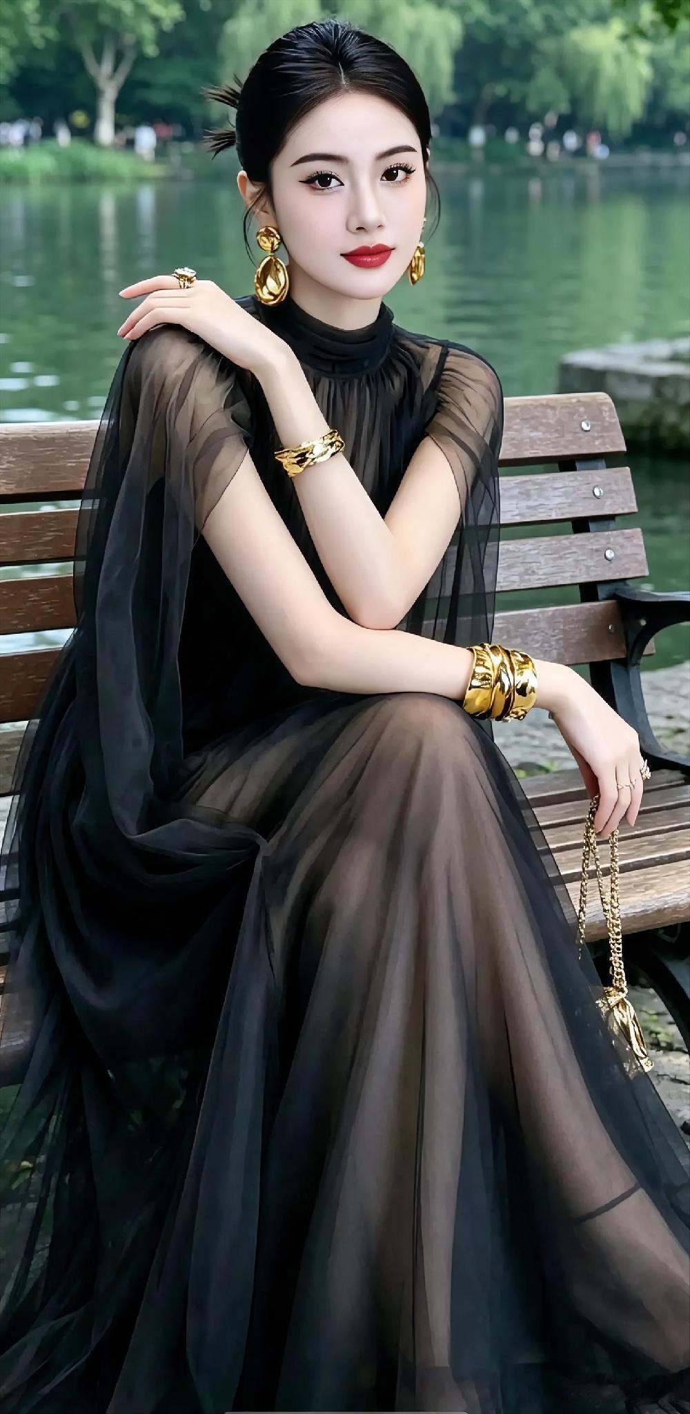 充满浪漫气息的纱裙，其柔美的颜色和轻盈的质感勾勒出女性独特的魅力与优雅。轻盈