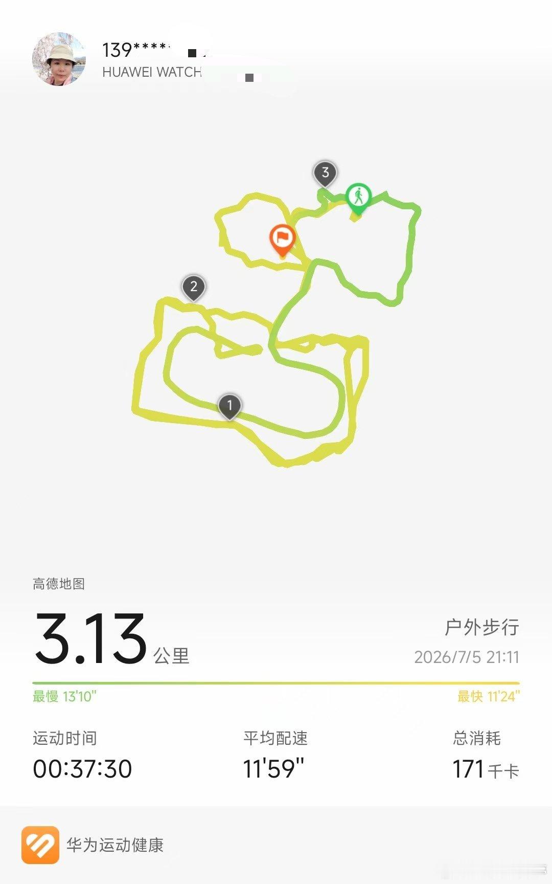 有心跑步跑不成🌧️无心画了一朵花