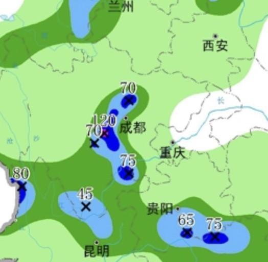 噢！四川省成都市，大雨即将来袭！而且，8月19日到21日，成都的西边，大范围降雨