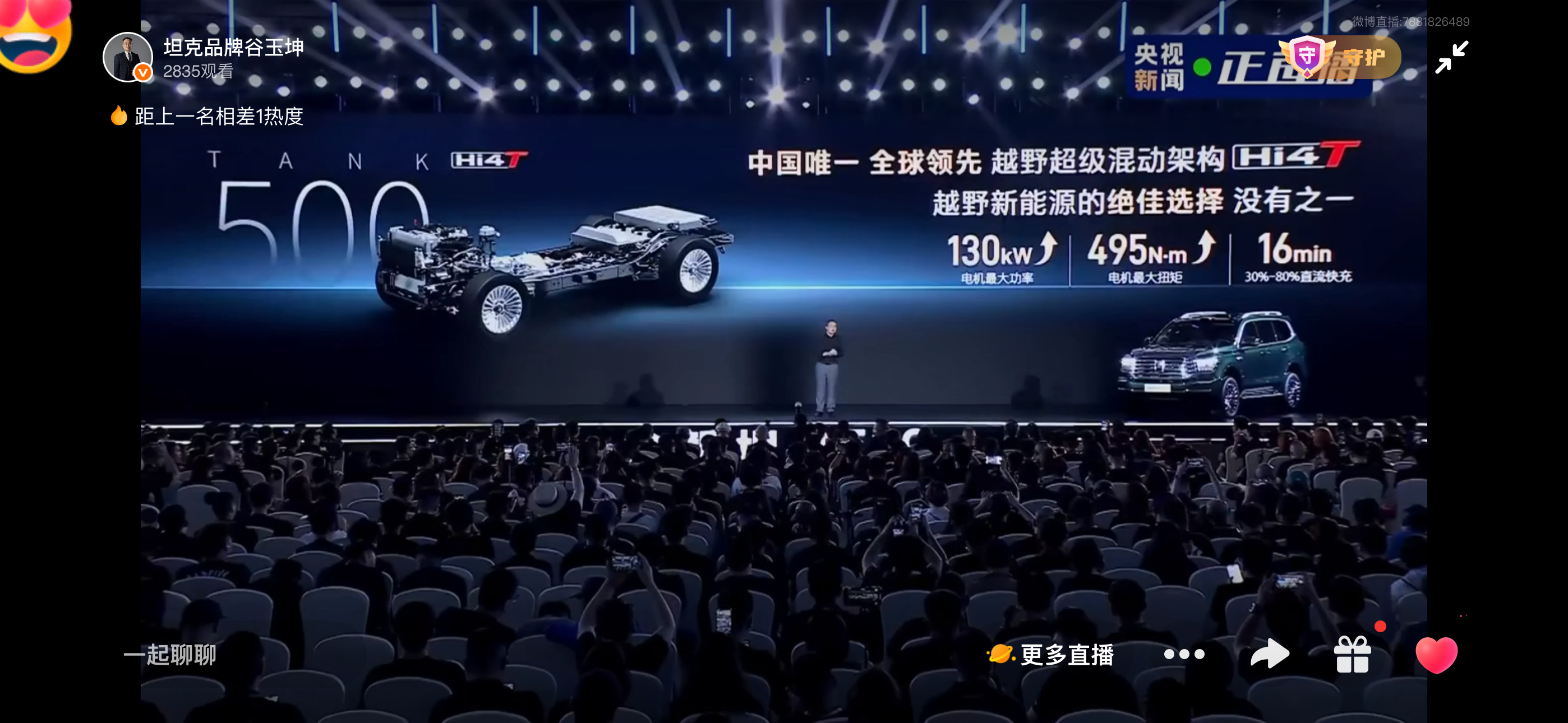 中国国的汽车永远需要大排量世界的舞台也需要中国汽车的大排量瑞思拜长城汽车🫡汽
