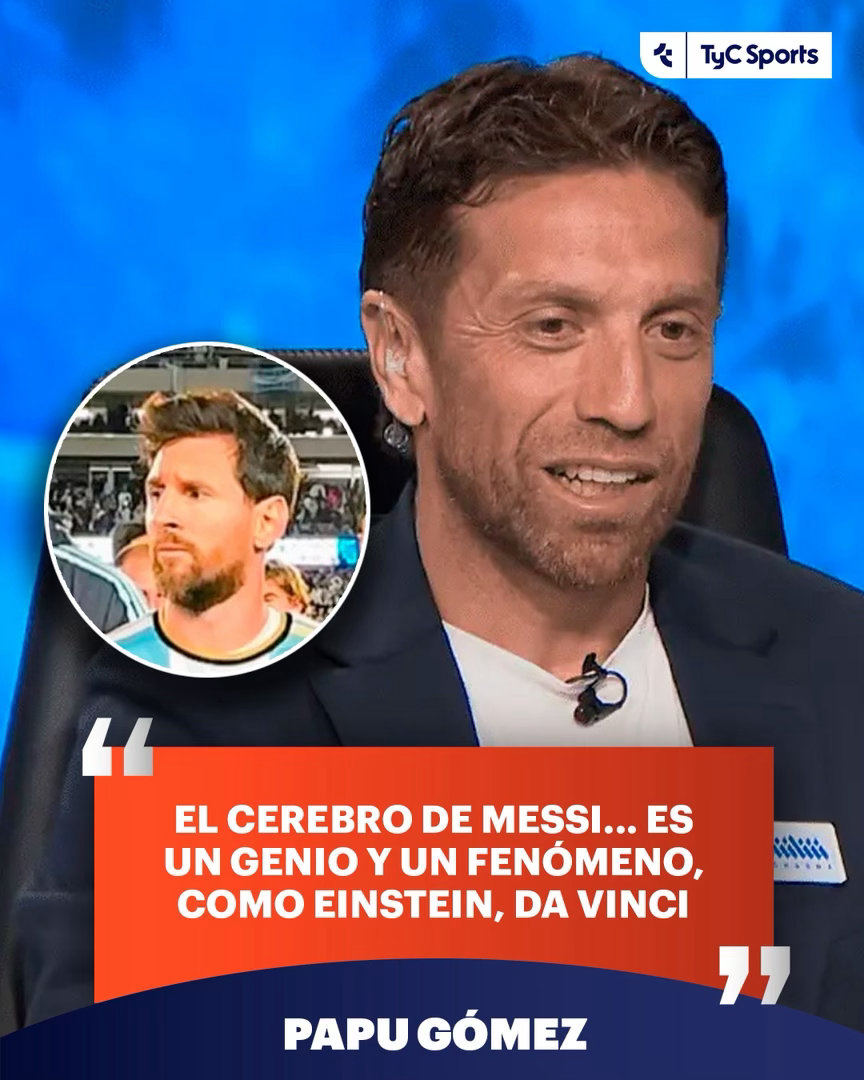 🗣️“梅西是一个天才和现象，就像达芬奇和爱因斯坦一样”🇦🇷作为一名解说嘉