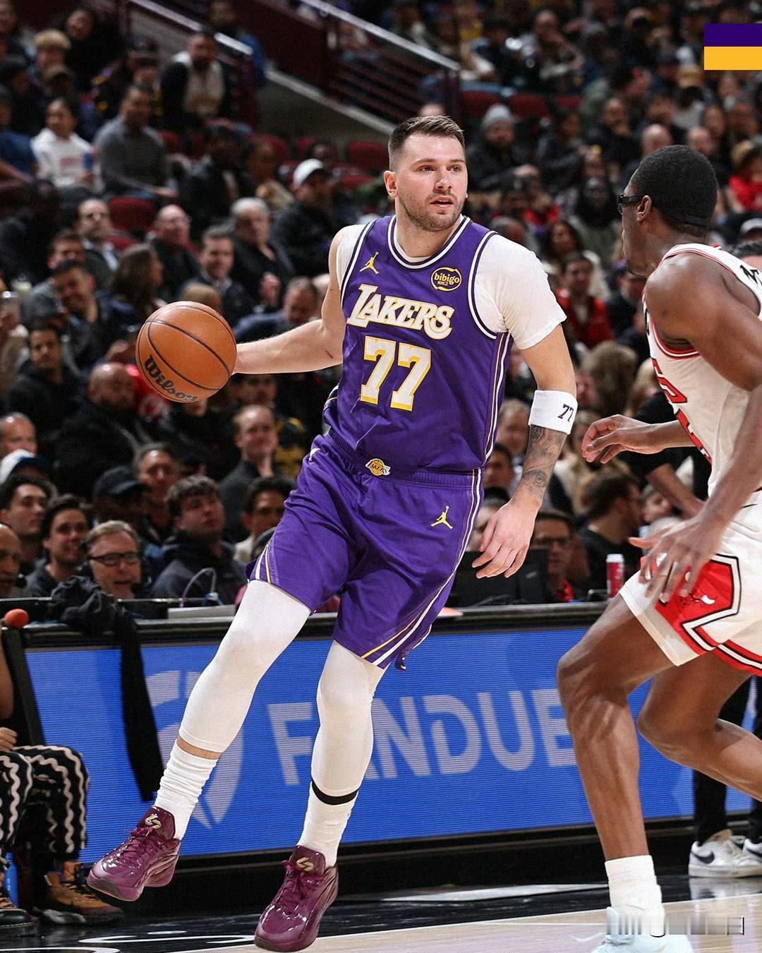 湖人129:118战胜公牛，这次终于没有翻车！东契奇轰下46分7篮板11助攻，