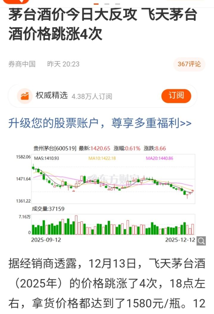 什么情况？茅台酒价格昨天一天竟然出现了连续四次跳涨！从低于1500元直接跳涨到1