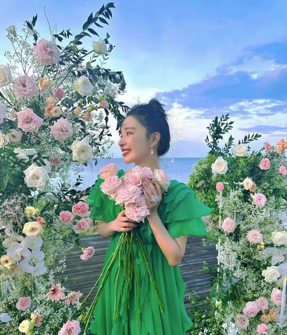 阚清子怀孕姐姐好像是23年被求婚的，而且男方为圆阚清子的“大海梦”，豪掷千金包