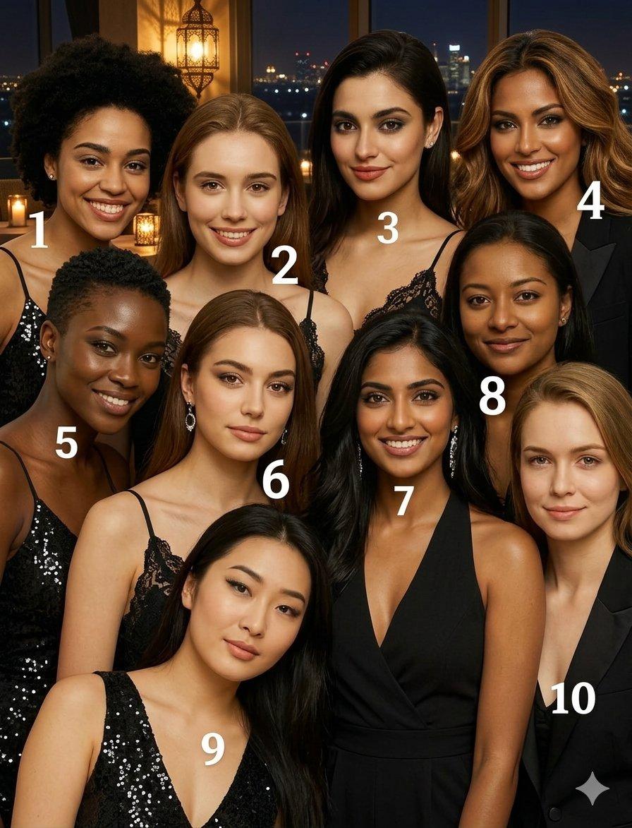 中西审美差异到底有多大？🤔看到一个国外的热门美女测试帖，原帖主分外认真地列出