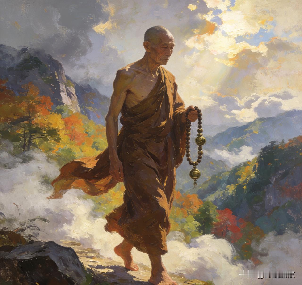 华光寺曾有一位高僧，出家前本是商人。他之所以皈依佛门，起因于一段伤心的往事。那