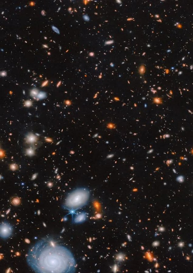 每个亮点都是一个星系，每个星系都有几千亿个外星世界，但每个世界上演的故事可能大差