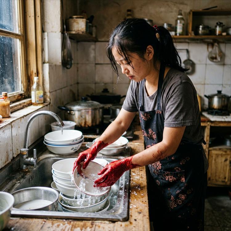 过年在婆家洗碗到半夜，小姑子躺沙发嗑3小时瓜子我远房表姐昨天哭着给我打电话，说