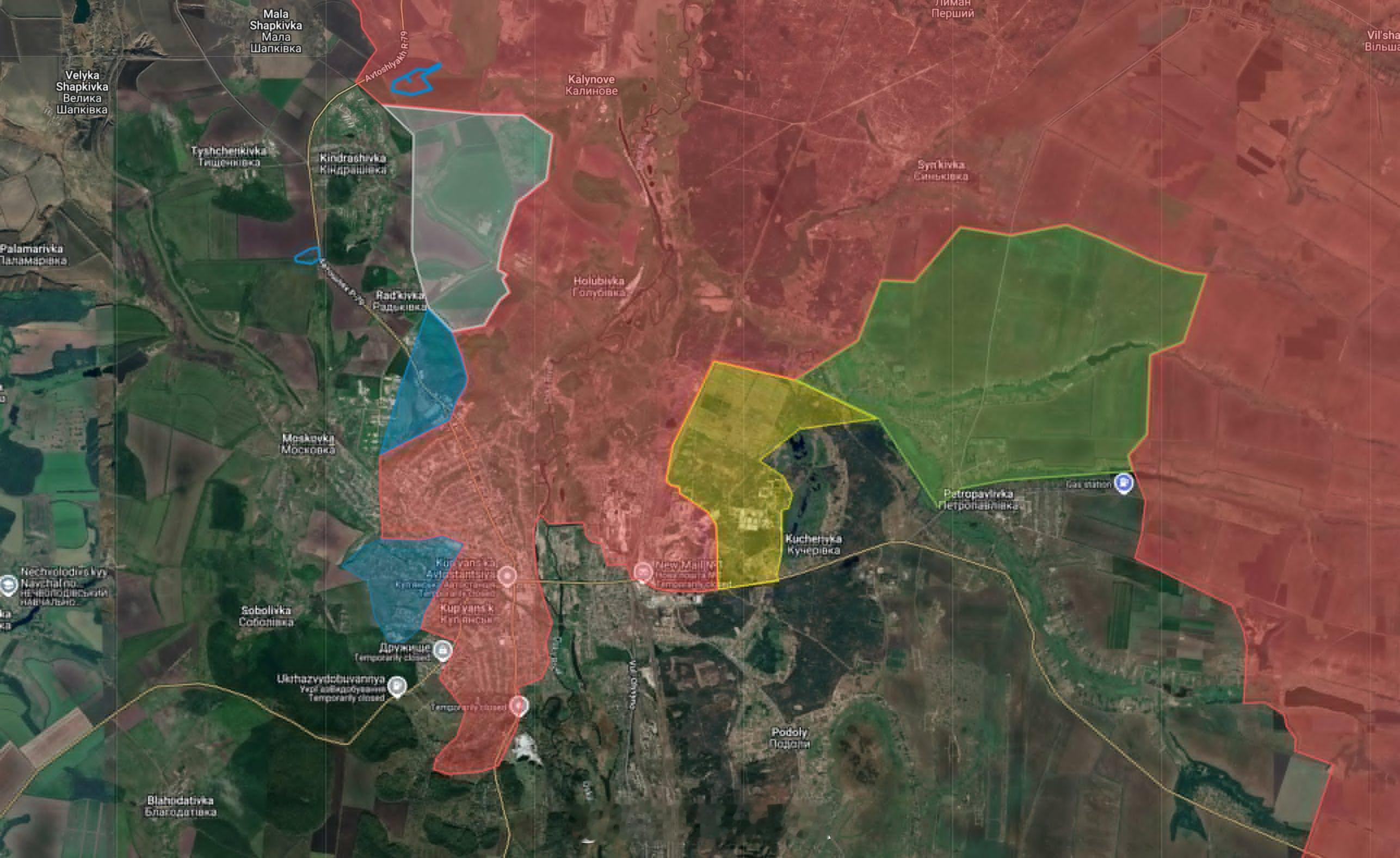 俄乌冲突当泽圣蟋蟀带着大小乌友扛着“赢”旗在库皮扬斯克城外寻找进城通道时。俄军