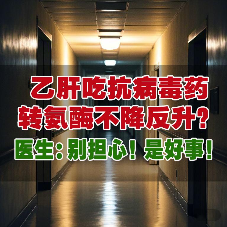 前两天遇到一位患者，36岁，乙肝抗病毒治疗后，转氨酶不降反升高到100...