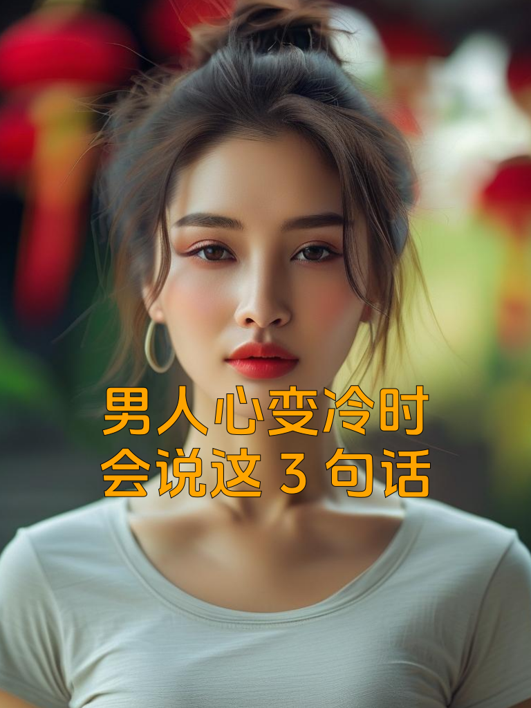 男人心变冷时，会说这3句话