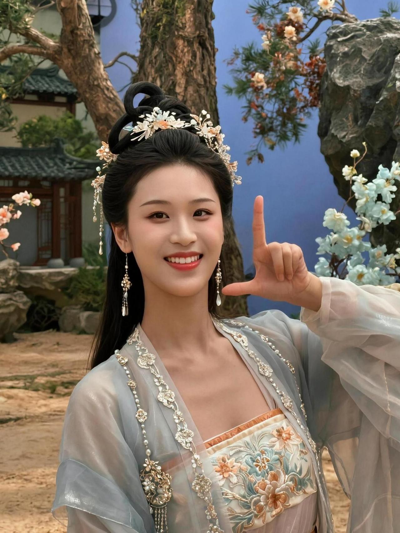 仙风道骨的自拍，仿佛误入了仙境的画廊。背景的朦胧山水与衣袂飘飘的你，完美融合成一