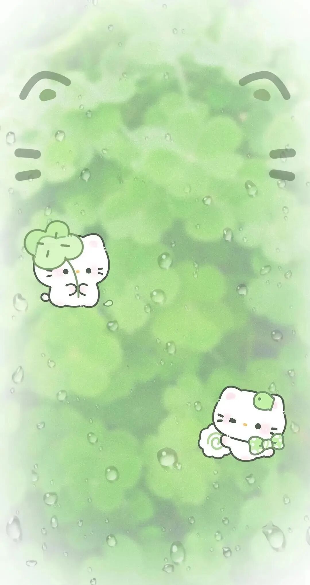 Share绿色系聊天背景图｜可爱全屏壁纸｜审美积累