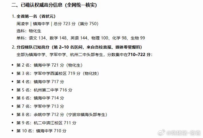 浙江高考，宁波镇海又是最耀眼的那颗星。别说掐尖了，各个名校基本掐尖是基操。