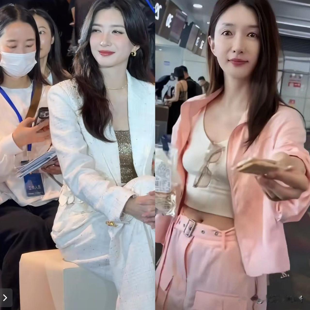 其实江疏影这个五官搭配在一起真的很一般，但就好在一个地方！你看她每次出席活动