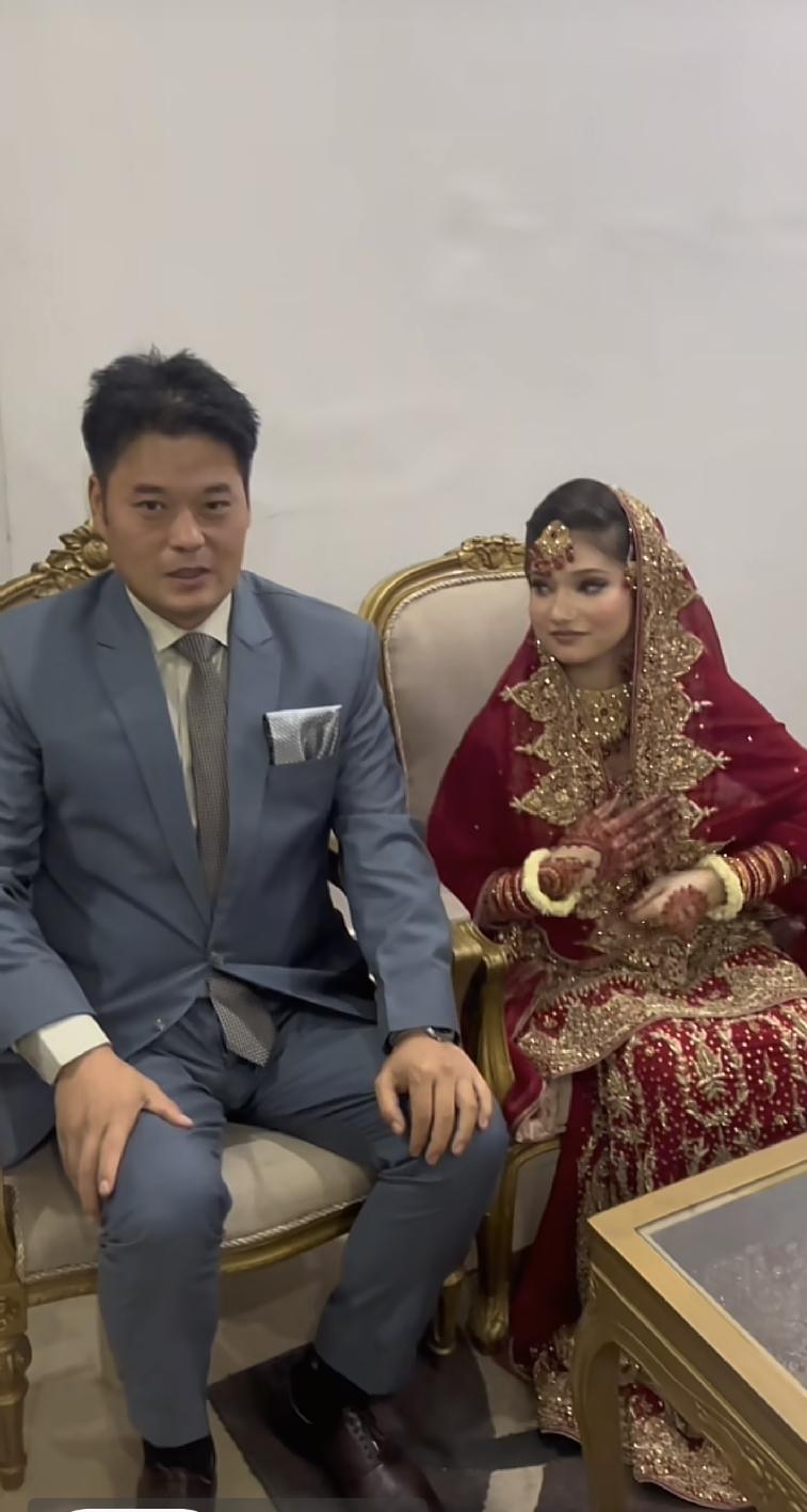 中国哥们娶了一个巴基斯坦05年的女孩为妻呀，中国小伙我感觉应该在40左右岁数，这