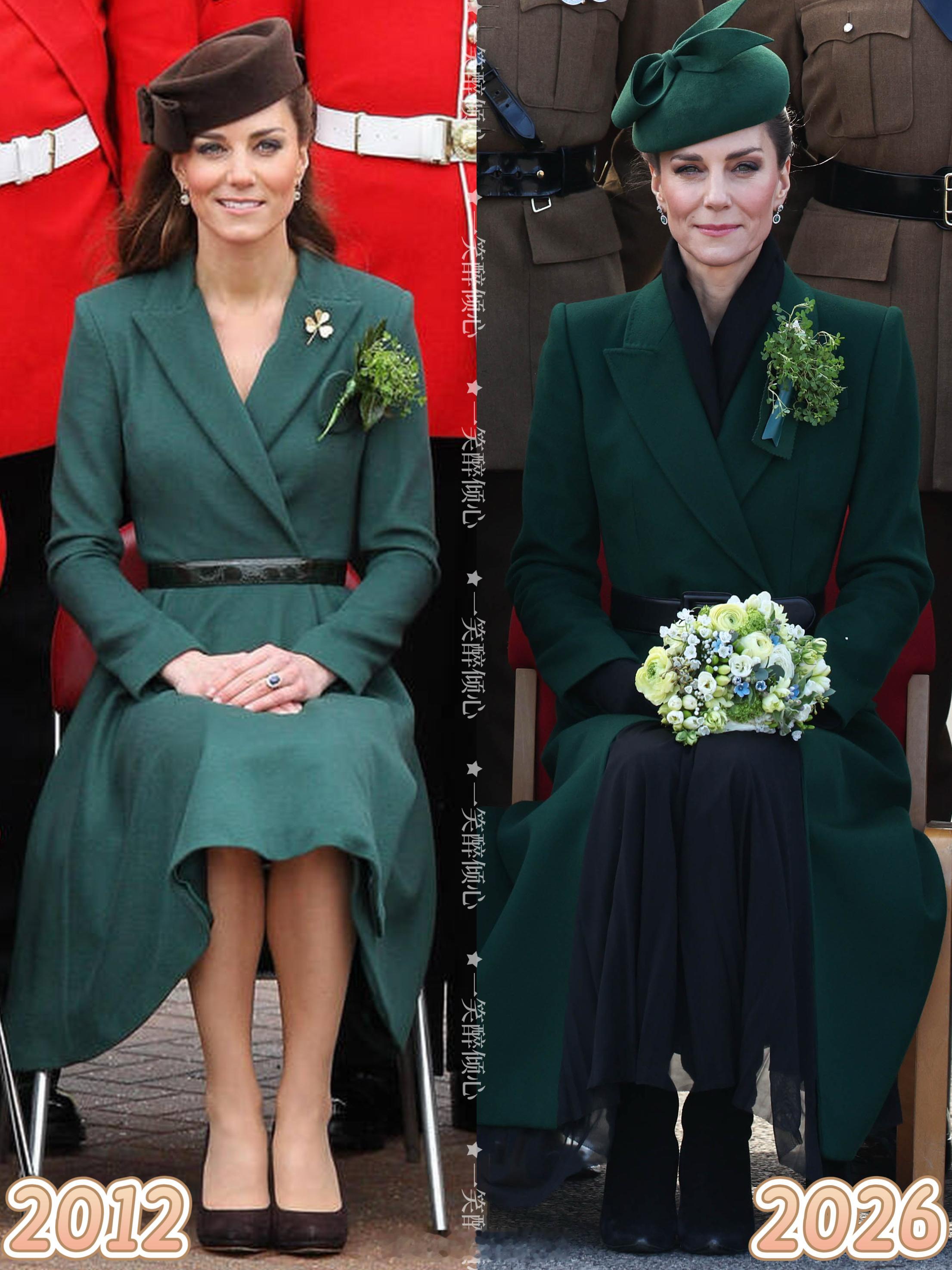 凯特王妃2012➡️20262012年3月17日，剑桥公爵夫人凯瑟琳代表她的