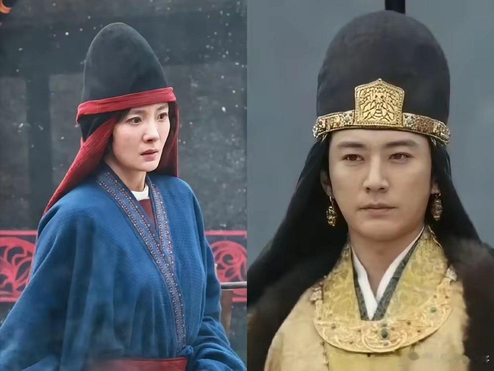 杨幂新剧的帽子，被全网说丑。可这剧，投资3个亿。横店片场，杨幂一身鲜卑族粗麻布