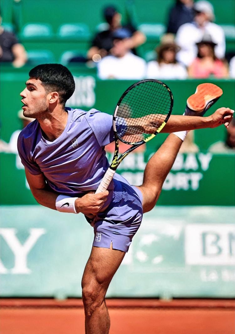 阿卡：红土卫冕之路开启！！从蒙特卡洛大师赛签表来看，阿尔卡拉斯直通决赛问题不大