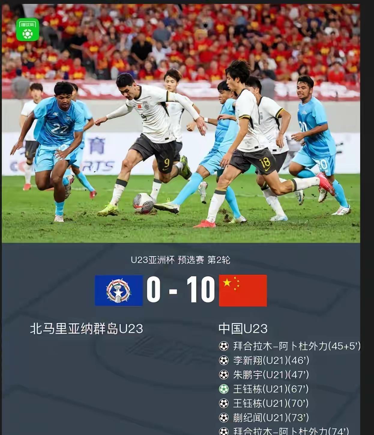 中国队不出意外的10球大胜，向于望踢空门不进，0球入账。这位中甲本土最佳射手为啥